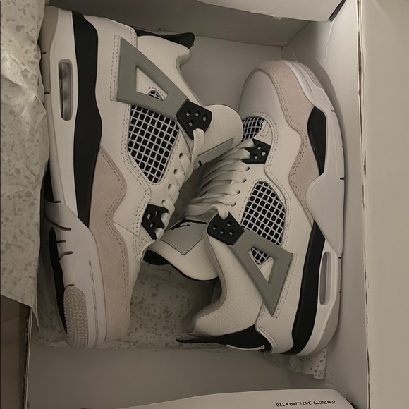 Jordan Shoes - Jordan White and Black High-Top Sneakers